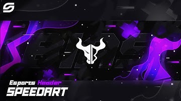 Esports Twitter Header Speedart on Ibis Paint X || Silent Speedarts