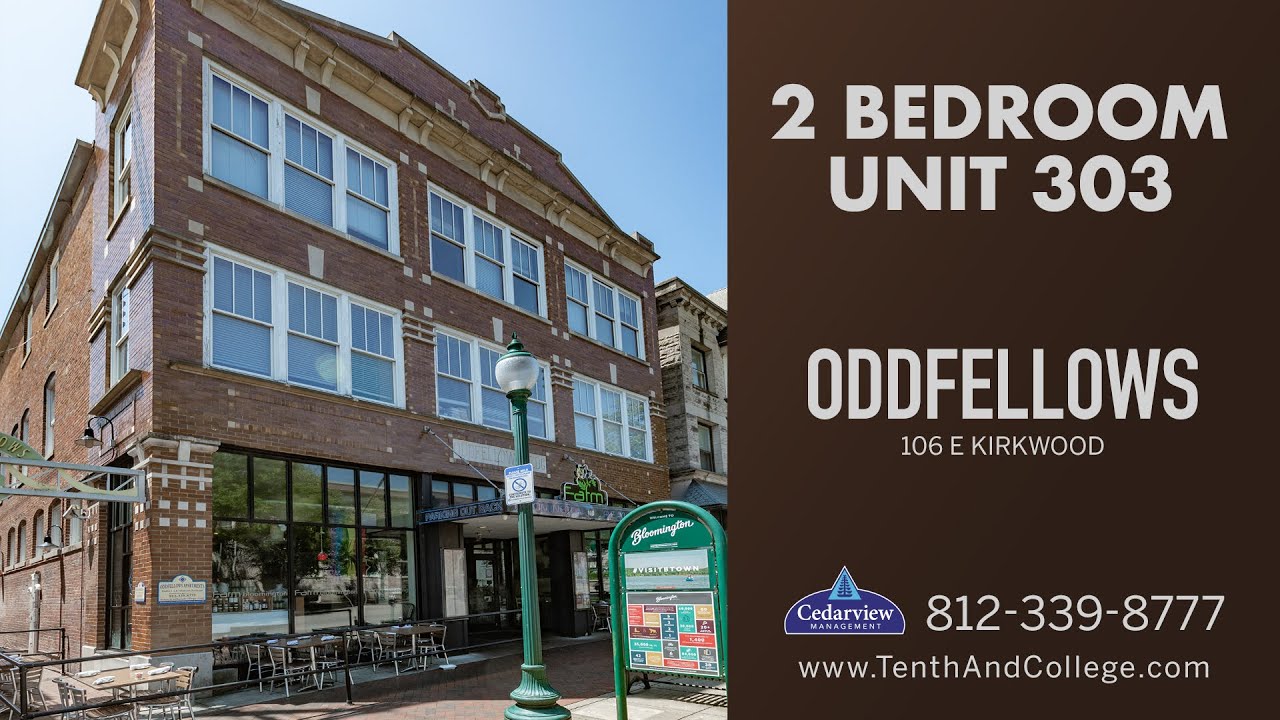 OddFellows 2 Bed Apartment 303 on Kirkwood, Bloomington Indiana YouTube