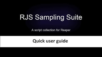 RJS Sampling Suite: 1. Quick User Guide