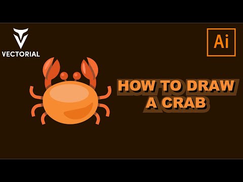 How to Draw a Crab in adobe illustrator