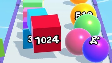 Ball Run 2048 Merge Number ! MAX LEVELS Gameplay Walkthrough New Update Part 443 android, ios