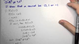 HSC Maths Ext2: Polynomials - Q7(b)(i)(ii) 1991 HSC Exam