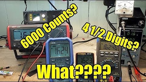 Multimeter Counts and Digits - What do they mean?