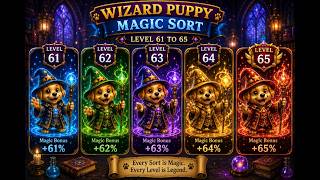 Wizard Puppy Magic Sort Level 61 to 65