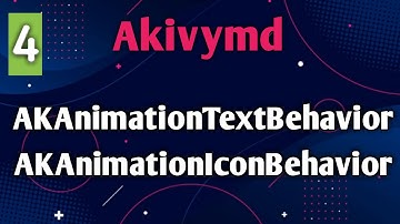 0.4: Label and Icon Changing Animation | AKAnimationTextBehavior, AKAnimationIconBehavior | akivymd