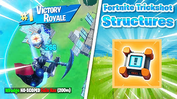 🎯 How To Build Fortnite Trickshot Structures In Season 4 (Trickshot Tutorial)