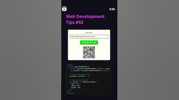 Make QR Code generator using javascript | #newvideo #shorts #qrcode #trend #websitedesign #github