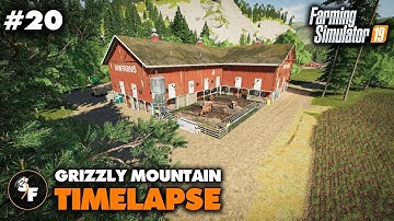 FS19 Grizzly Mountain Timelapse #20 Building The Cow Shed