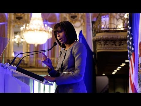 First Lady Michelle Obama Speaks at Meeting to Address Youth Violence
