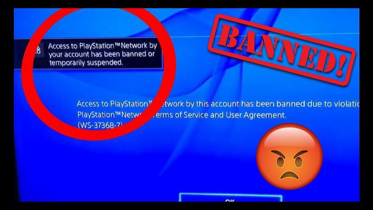 Temporarily banned. Banned by PLAYSTATION. Ban on PLAYSTATION. This account has been banned. PSN suspended.