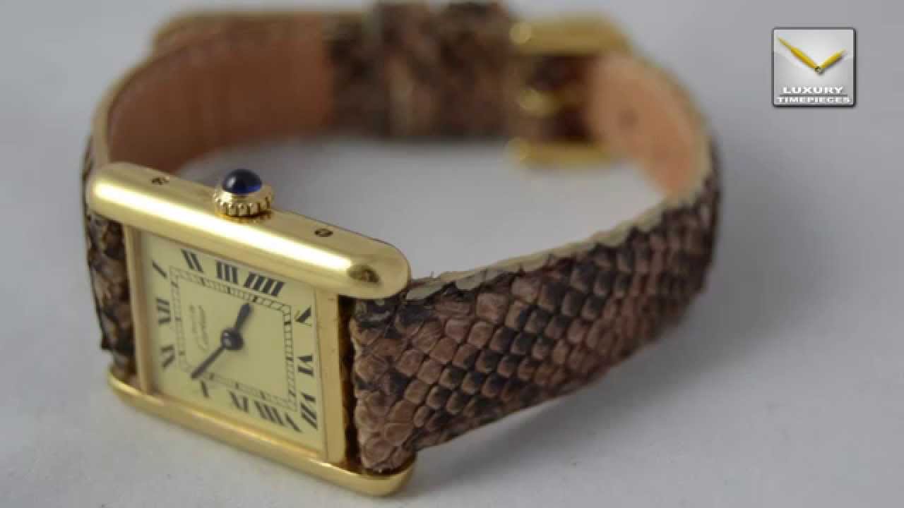 cartier must de watch band