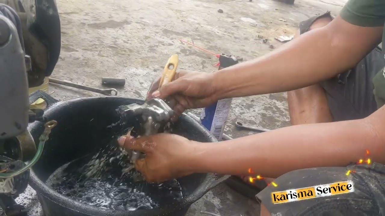 RAKIT MESIN MOTOR SCOOPY (FINISIHING)