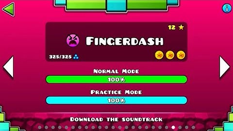 Geometry Dash Level 21 - Fingerdash - 100% Complete - All Coins [1080p60 ~ HD]