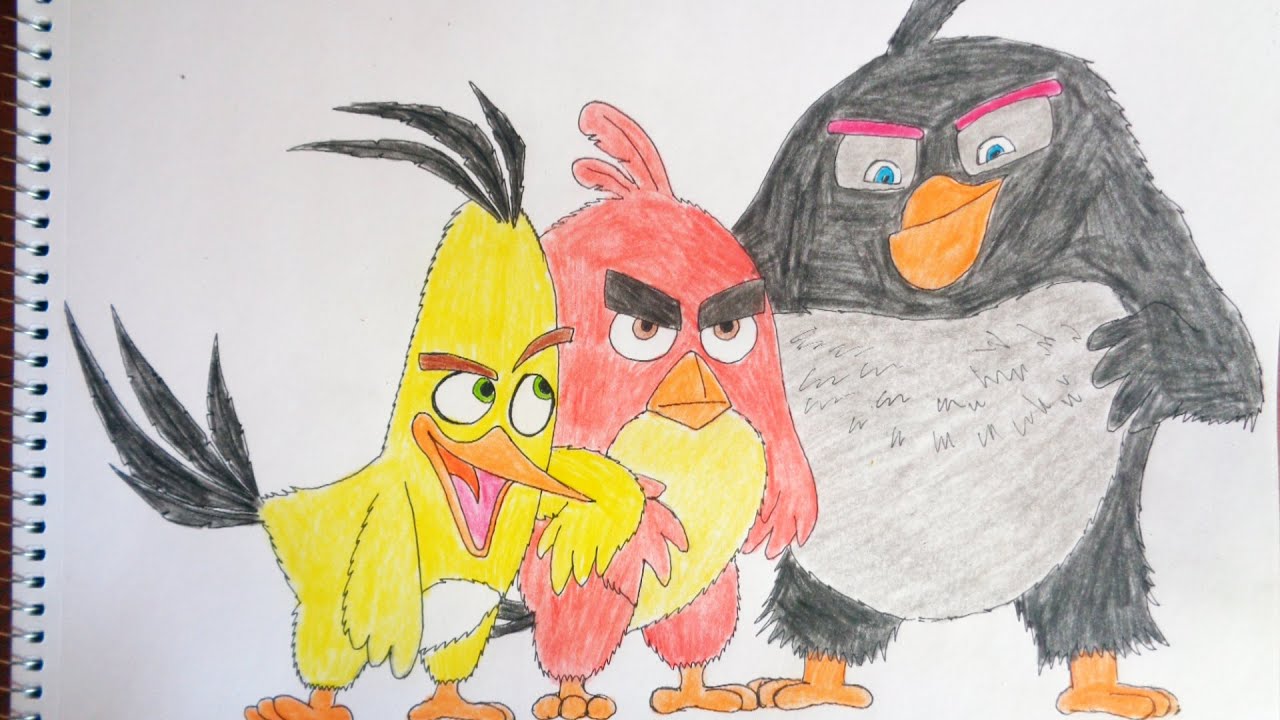 Creative Drawings Of Angry Bird Sketch with simple drawing