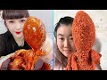 ASMR Amazing Spicy Octopus Eating Show Compilation #37