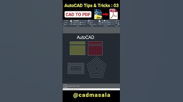 Autocad Tips - 03 Convert autocad to pdf | Dwg to Pdf | dwg to pdf in autocad 2022 #shorts
