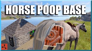 Cheap, Simple, but LOADS of Scrap! Horse Poop Farm Base Design for Rust