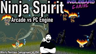 Ninja Spirit arcade vs PC Engine | Turbografx16 | complete game | comparison