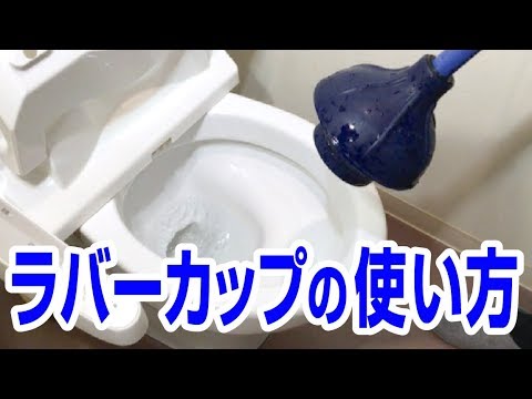 ラバーカップの使い方 トイレのつまり取り Youtube