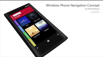 Windows Phone UI / UX navigation mockup