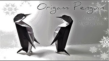 How to make an Origami Penguin 🐧By OrigamiPaperCraft