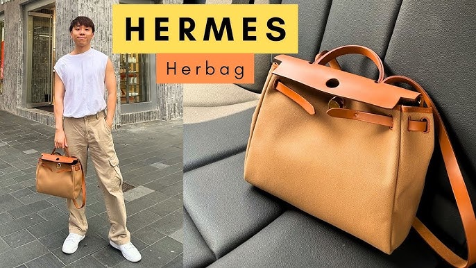 Hermes Herbag Canvas Backpack (SHG-29550) – LuxeDH