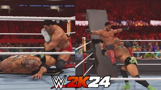 WWE 2K24: Ken Shamrock VS Batista - Extreme Rules Match