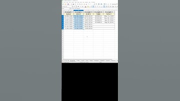 📅 Convert / Recognize TEXT DATE in LibreOffice Calc #shorts