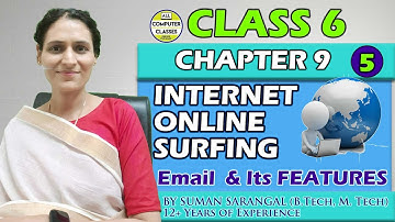 CLASS 6 | CHAPTER 9| PART 5 | INTERNET ONLINE SURFING |  EMAIL AND ITS FEATURES | ICSE | CBSE