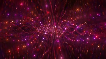 Abstract Floating Glowing Neon Lights Inside 3D Reflection Tunnel 4K Video Effects HD Background