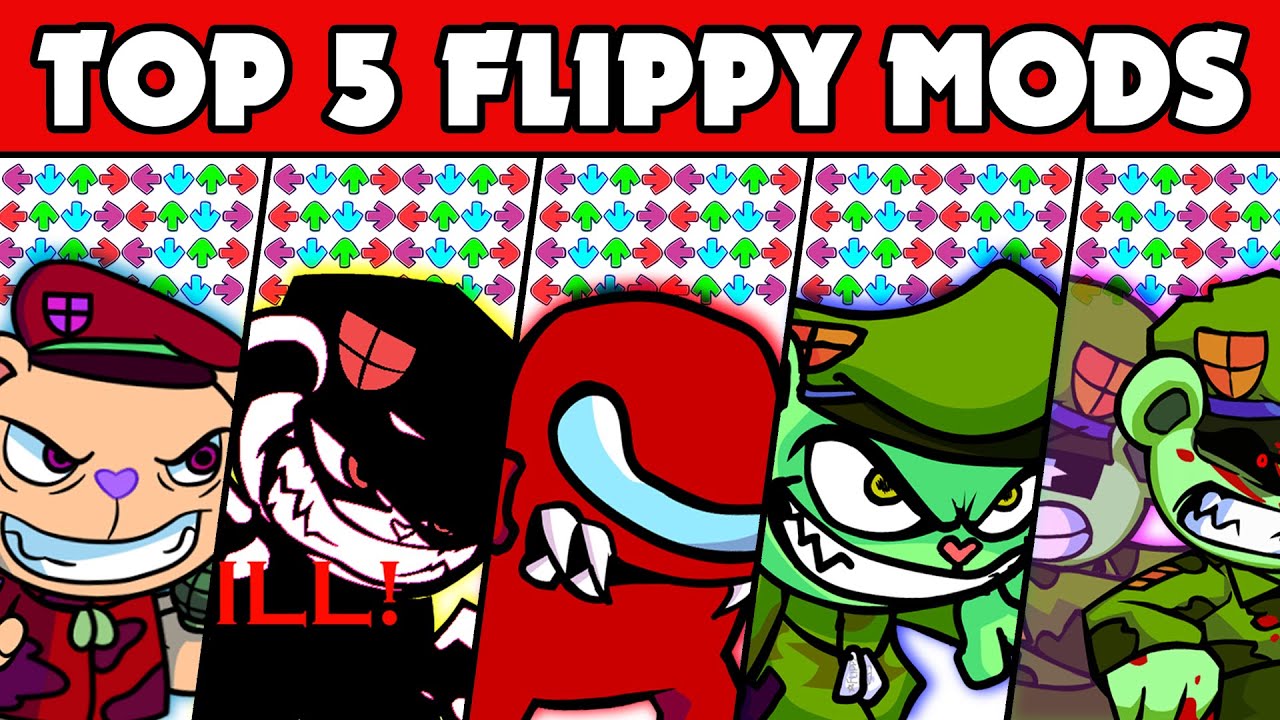Flippy Mod FNF Character Test | Gameplay VS Playground | Top 5 Flippy Mods | Happy ...