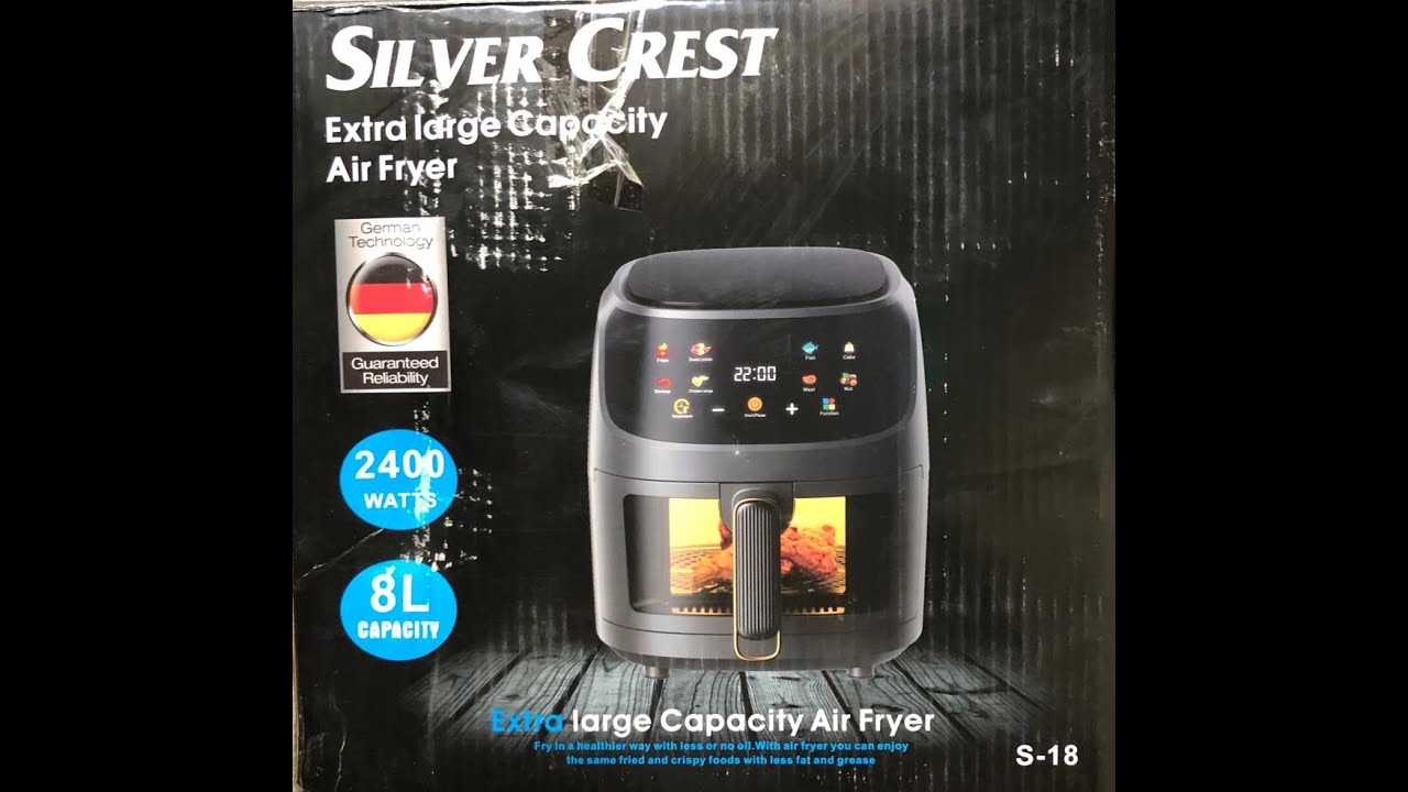 Air Fryer Silver Crest 8 L - YouTube