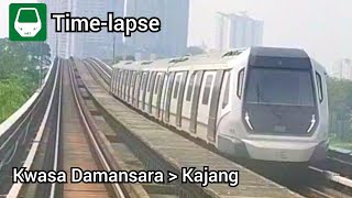 [Time-lapse] MRT Kajang Line From Kwasa Damansara to Kajang