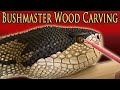 Carving a Black Headed Bushmaster