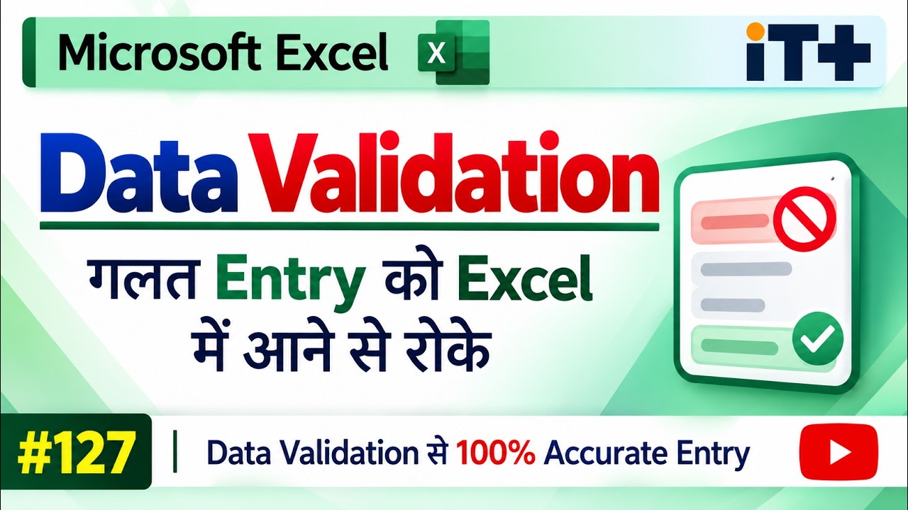 How to Use Data Validation in Excel | Drop-Down List & Rules - YouTube