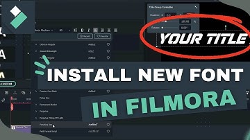 Easy Font Installation in Filmora FOR Free