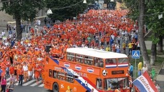 Dutch fans on Euro 2012 in Kharkiv, Ukraine