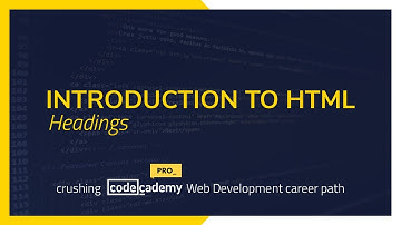 Crushing Codecademy PRO WEB DEVELOPMENT career path Challenge - HTML Headings