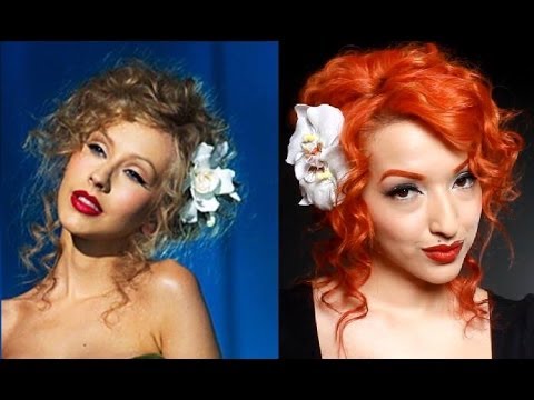 Christina Aguilera Burlesque Hair Tutorial - YouTube