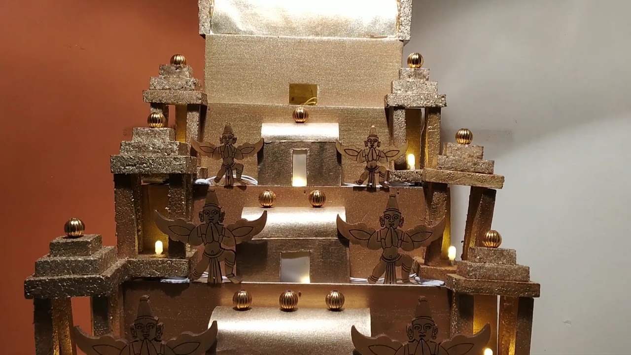 Tirumala Shree Tirupati Balaji Temple Gopuram Design Ganpati Decoration 2019