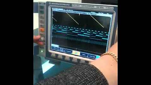 Hands-on Rohde & Schwarz RTM oscilloscope