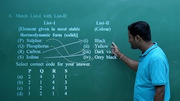 JEE Chemistry | 24. P Block Elements | JEE Advanced Pattern Questions Exercise | In English