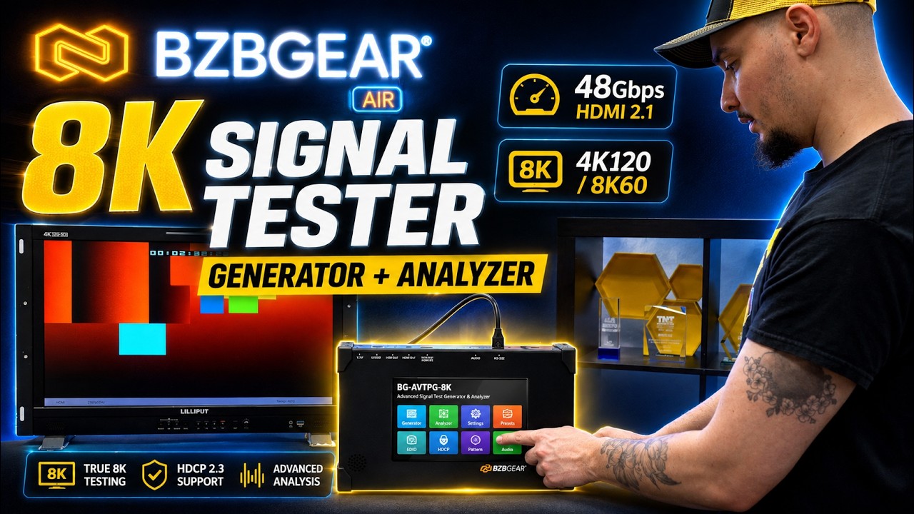 8K Signal Tester, Generator, & Analyzer You Need to See | BG-AVTPG-8K