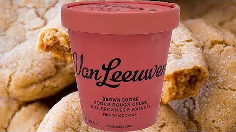 Van Leeuwen Brown Sugar Cookie Dough Chunk Ice Cream Tasting