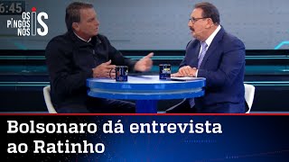 Veja os bastidores da entrevista de Bolsonaro ao Ratinho no SBT