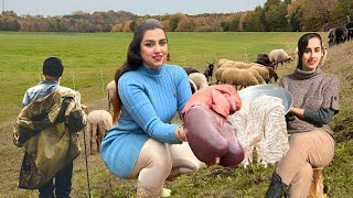 Cooking Poor Man’s Dish with Lamb Lungs & Original Liver Sausage in the Village