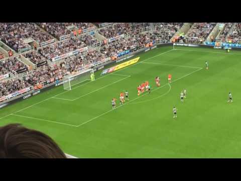 Newcastle 2 - 0 Brighton - Shelvey free kick