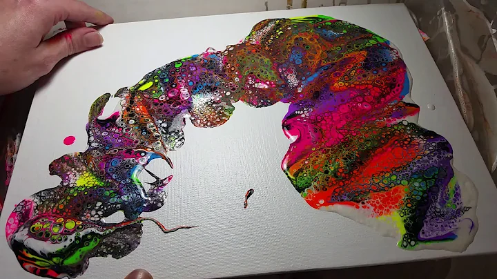 Acrylic Pouring Demonstration (swipe, flip, dirty pour), link to instructions in the description