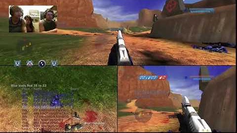 Halo ce(3 way split-sceen) BTB full party on blood gulch