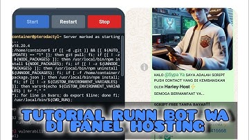 CARA RUNN SC BOT WA DI PANEL FULLL PENGAJARAN SAMPE KE AKAR AKAR